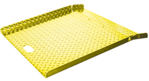 Hand Truck Ramp Tread Plate 27" x 27" Safety Yellow